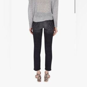 Mother Size 29 • MidRise Dazzler Ankle Stargazing Black Straight Leg Denim Jeans